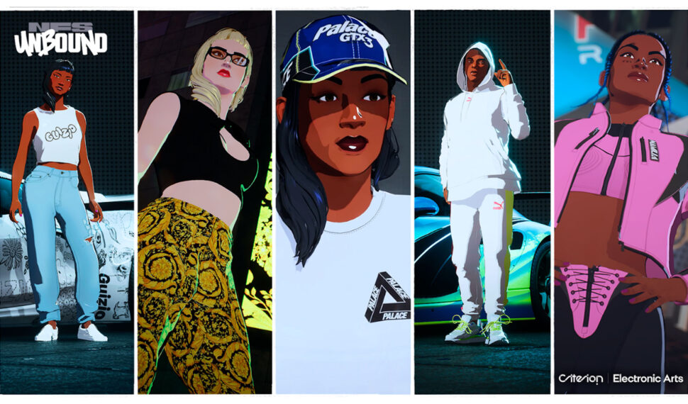 Estilo de Need For Speed Unbound fora dos Videogames