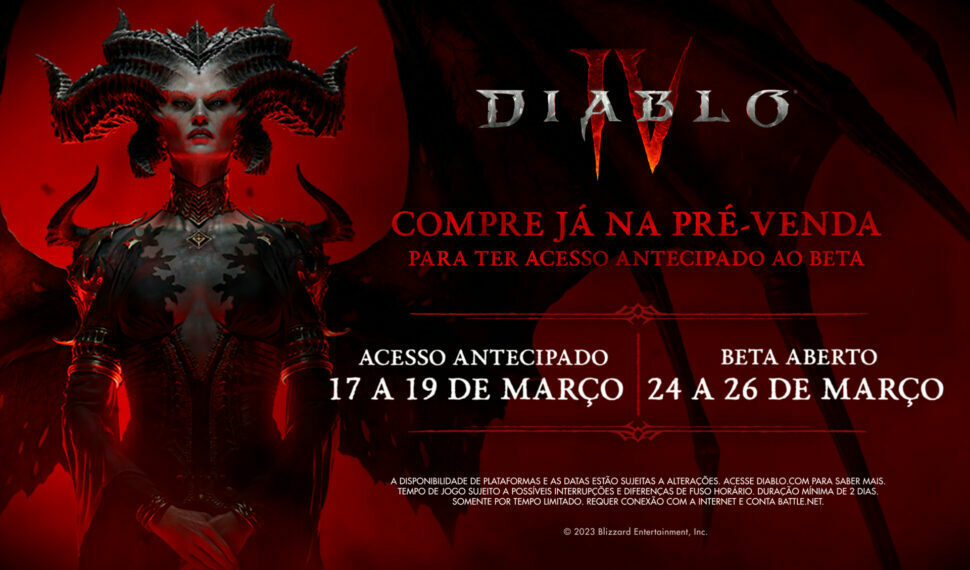 Diablo IV – Acesso Antecipado ao Beta Aberto já começou