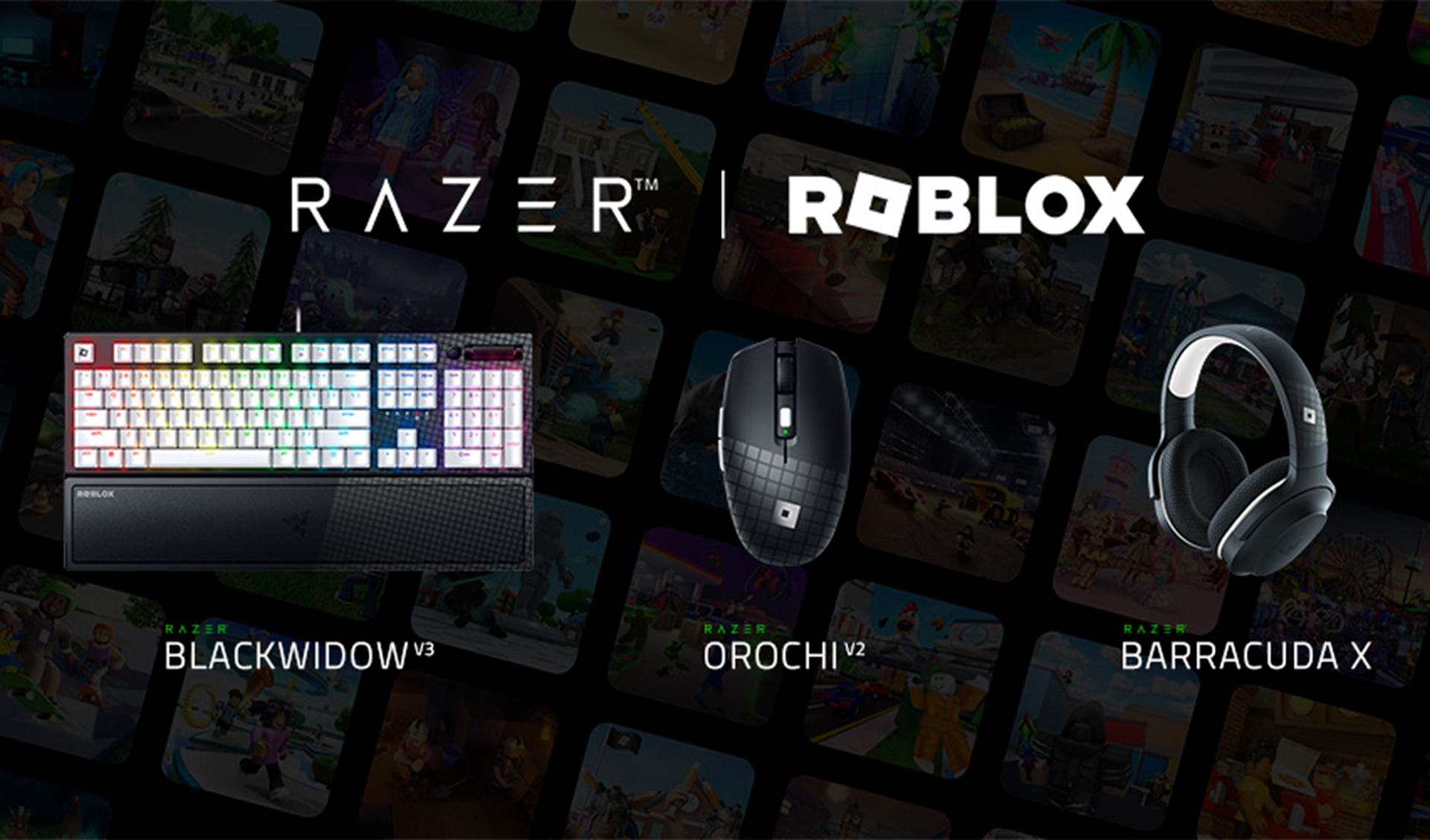 Razer Roblox Edition Barracuda X Dual Wireless Multi-plataforma