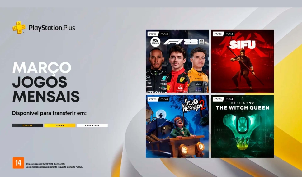 PlayStation Plus - Março de 2024