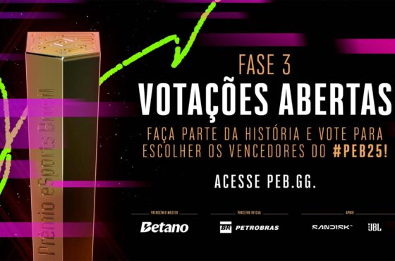 Prêmio eSports Brasil 2025 inicia Fase Final de Votações