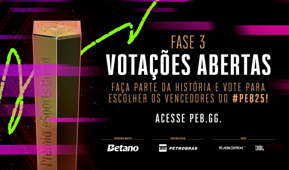 Prêmio eSports Brasil 2025 inicia Fase Final de Votações
